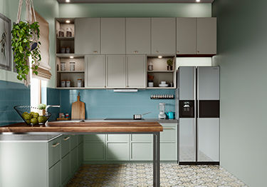 A Cool Neutral Kitchen Colour Combination