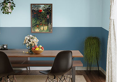 Blue-toned Dining Room Design