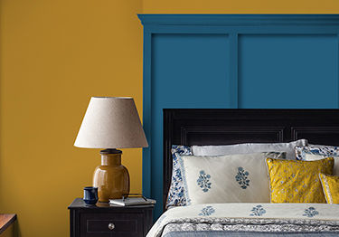 Contemporary Yellow Bedroom Design Idea