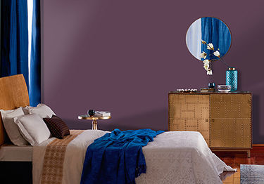 Mauve Bedroom Design Idea