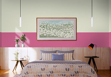 Pink Two-colour Combination Bedroom Design
