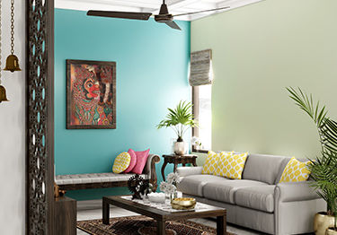 Pista Green Living Room Design Idea