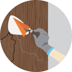 Illustrated image of Dent filling